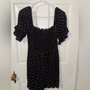 Francesca’s Black Polka Dot Romper